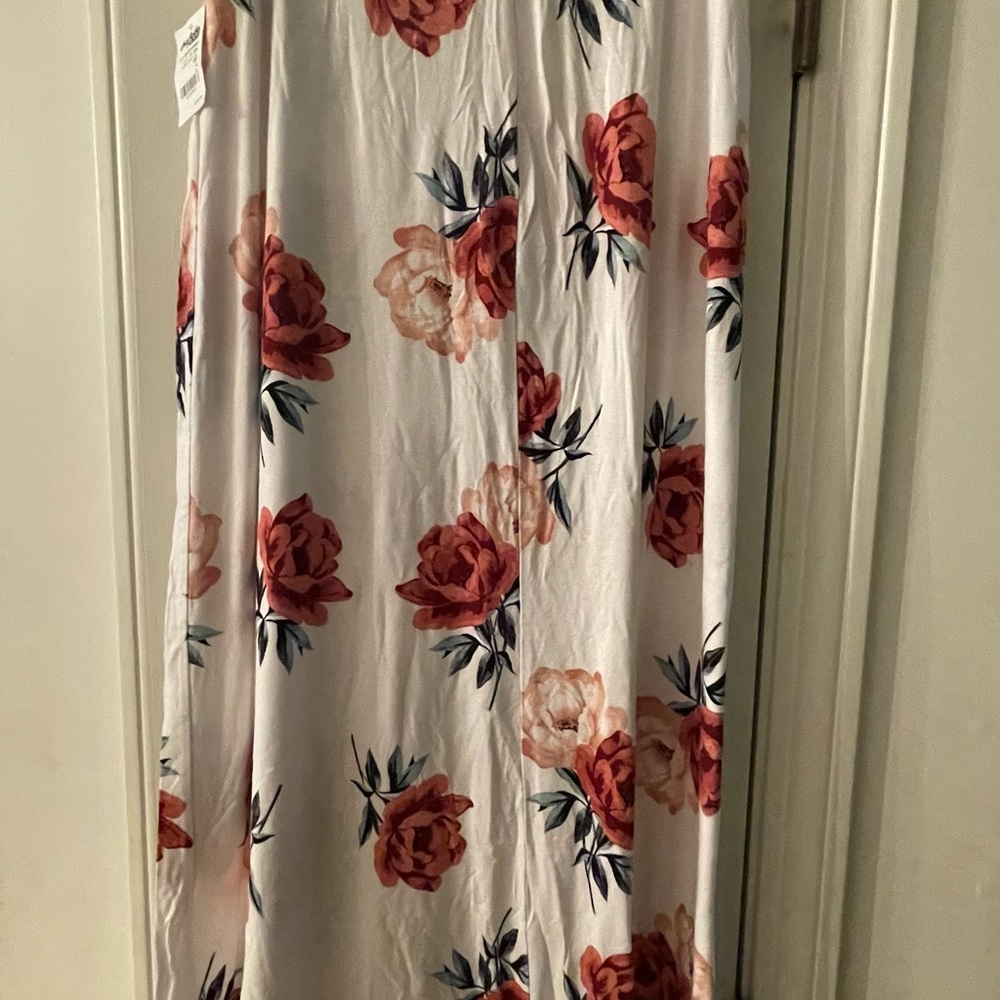 Transformable skirt  white with floral